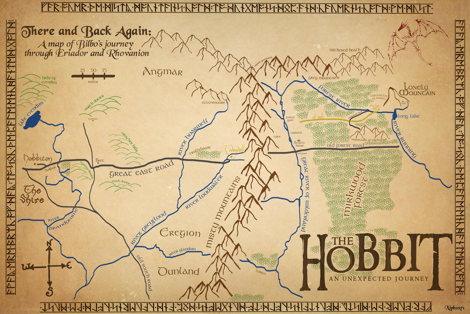 A map of Middle-Earth